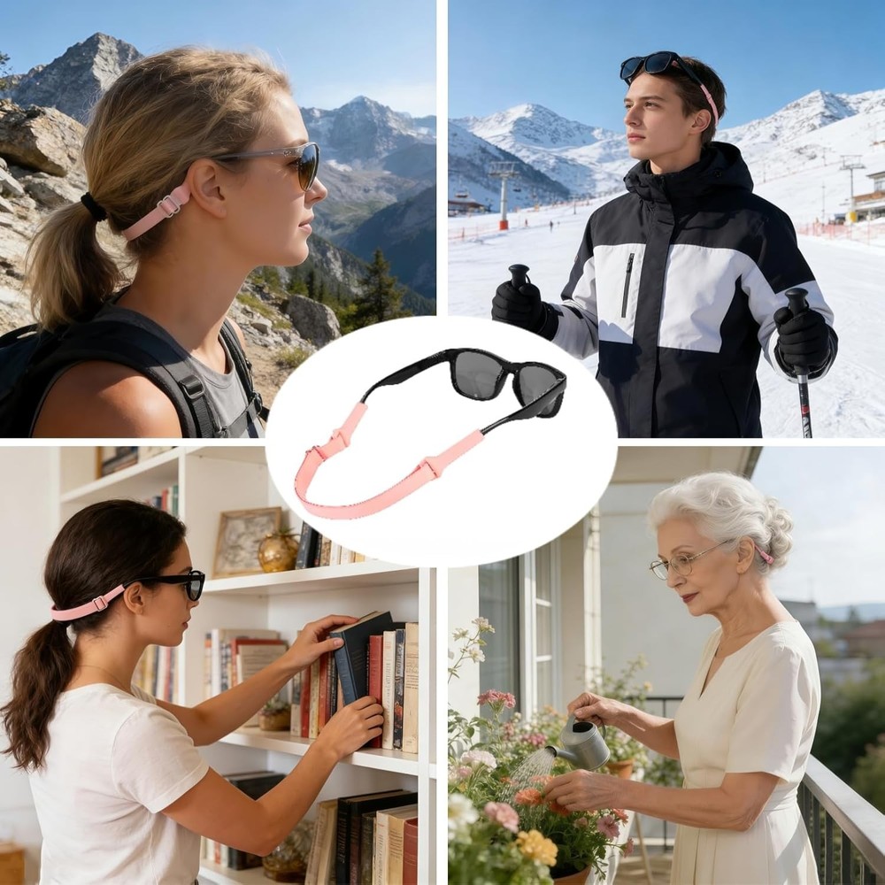 Adjustable Elastic Eyeglasses Strap Eyewear Retainers For Reading Glasses, Myopi