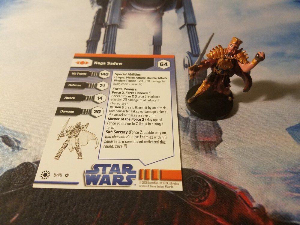 Star Wars Miniatures Jedi Academy 09 Naga Sadow
