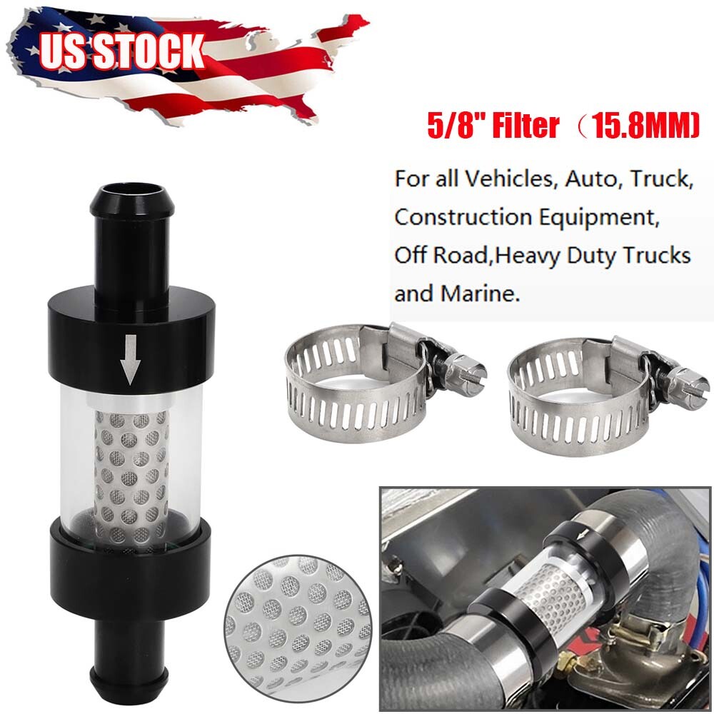 5/8" Inline Heater Core Coolant Filter & Inspection System Kit Protector ATV UTV