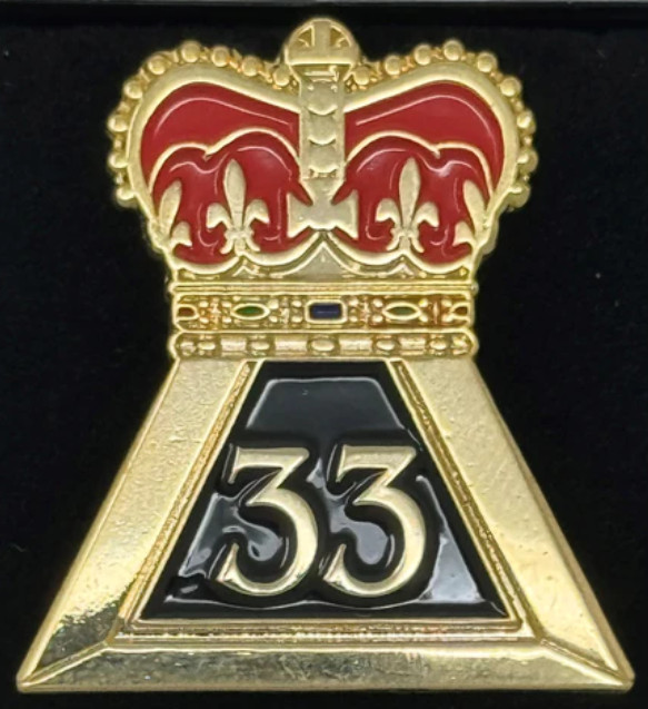 Scottish Rite 33rd Degree Lapel Pin