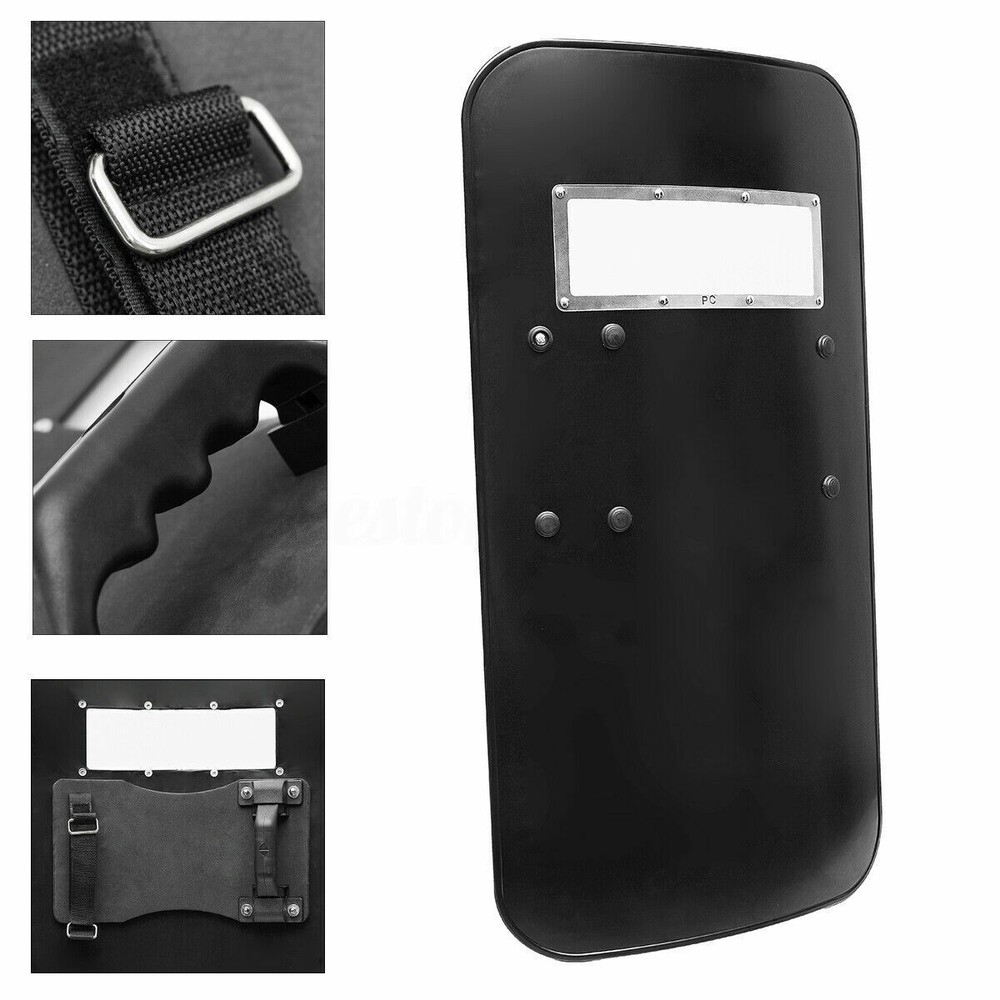 Tactical Hand-Held Anti-riot Shield Security Protection Durable Shield 3.5MM
