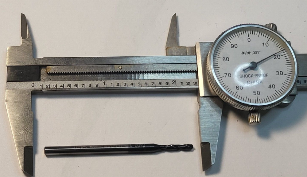 GUHRING 1.95mm 4xDia shank, Micro Precision Solid Carbide Drill Bit.