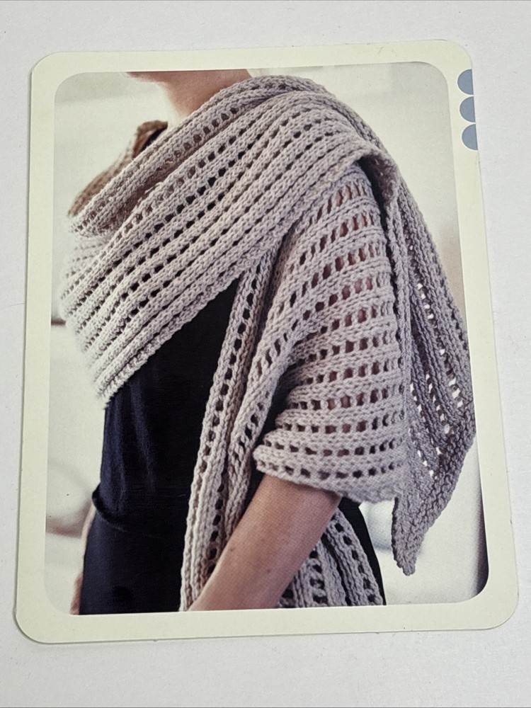 Superlong Wrap Knitting Pattern Card