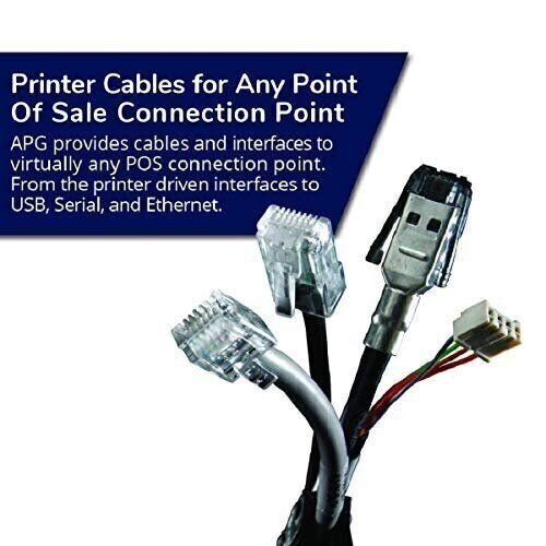 APG Printer Interface Cable | CD-101A | Cable for Cash Drawer to Printer...