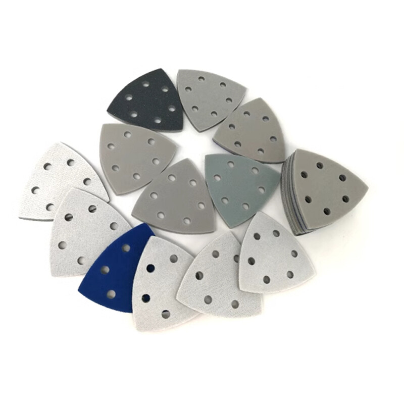 Wet Dry Triangle Sandpaper Hook and Loop Oscillating Tool 300-3000 Mixed Grit
