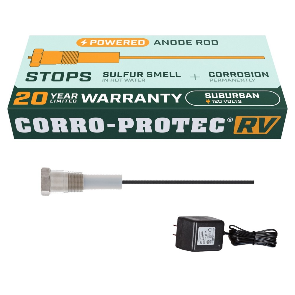 Corro-Protec Powered Anode for RV (Recreational Vehicules) + Stops Sulfur Smell!