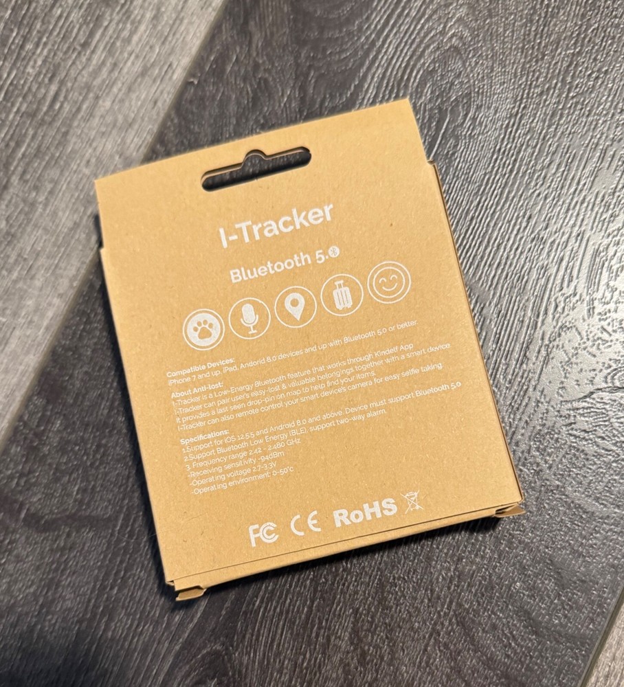 NEW I-Tracker for Bluetooth Tracking White TR168