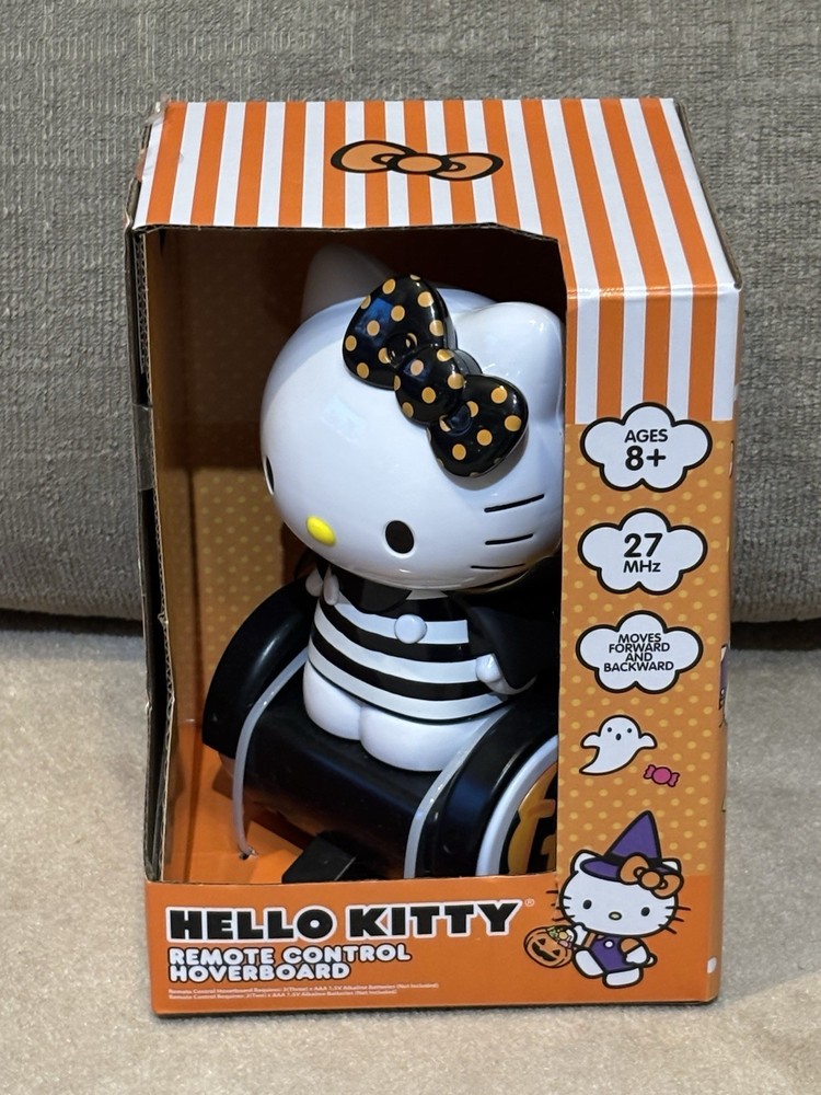 NEW, REMOTE CONTROL HALLOWEEN HELLO KITTY ON A HOVERBOARD