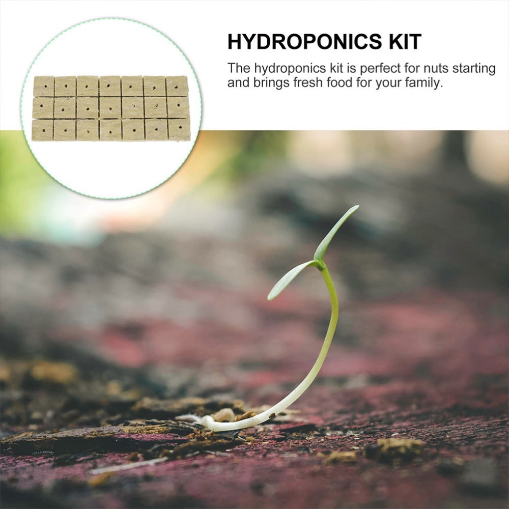 42 Pcs Indoor Hydroponic Garden Starter Cube Soilless Cultivation System