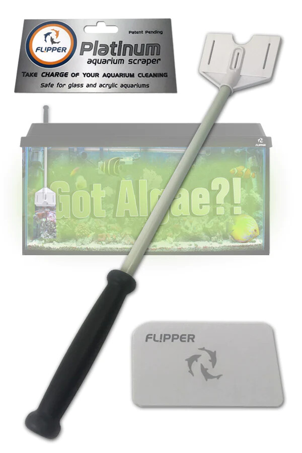 Flipper Platinum Hand Scraper Aquarium Tank Cleaner (4 Sizes)
