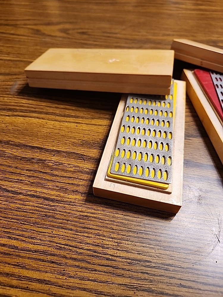 2 Pcs Fast Sharpening! Diamond Sharpening Blocks. For Knives & Tools