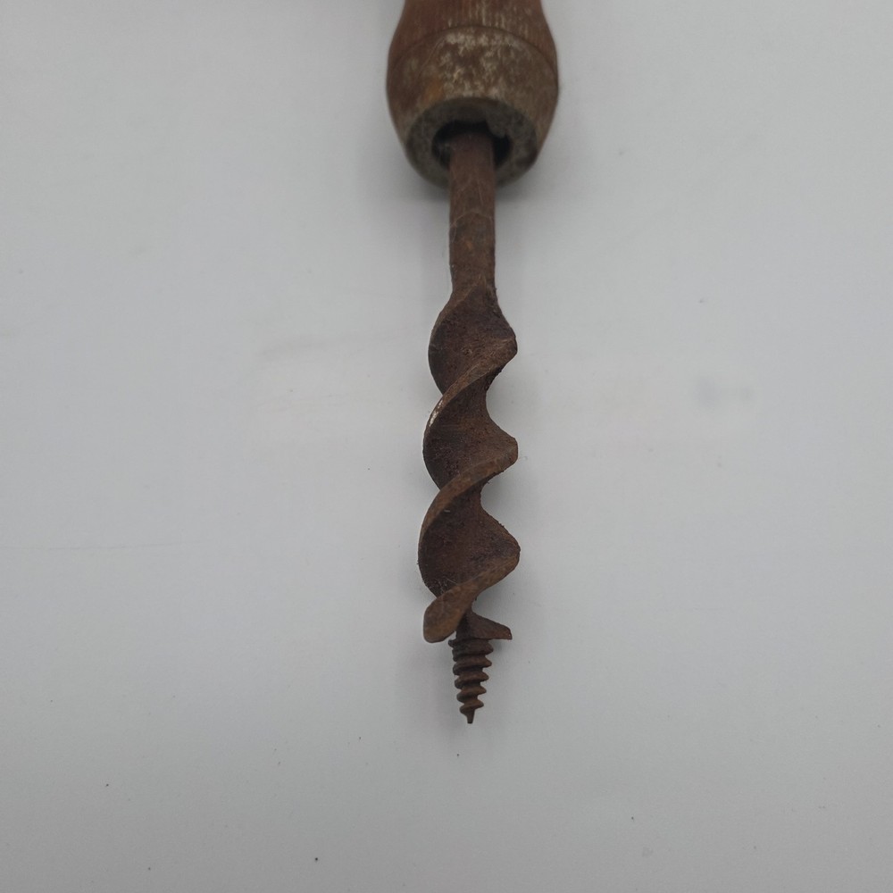 Vintage Rusted Handled Bit Brace Hand Drill