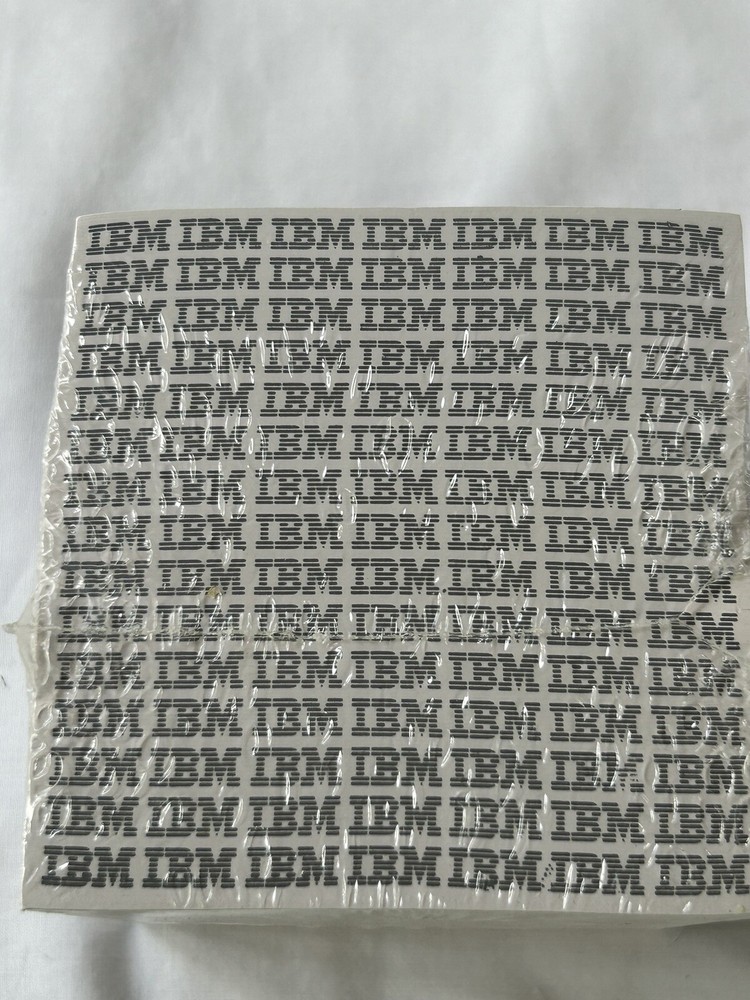 Vintage IBM Logo Note Paper Stack Cube Writing Notepad 3.5" x 3.5" Unused Sealed