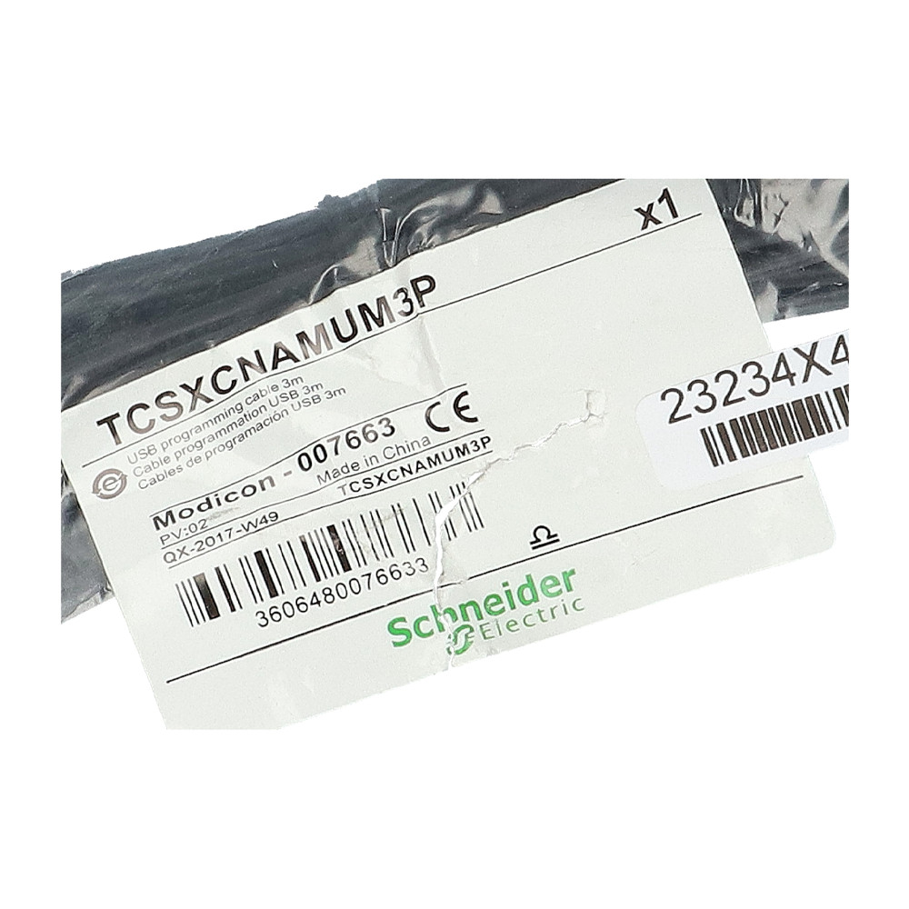 New In Box SCHNEIDER TCSXCNAMUM3P Programming Cable