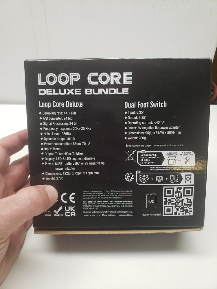 NUX Loop Core Deluxe Bundle includes Dual Foot switch 24 Bit BRAND NEW!