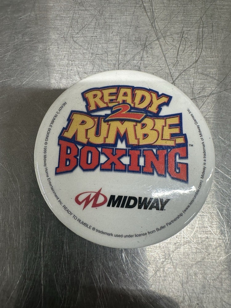 Ready 2 Rumble Boxing Midway Video Game 2 1/4” Pinback Button HS29b