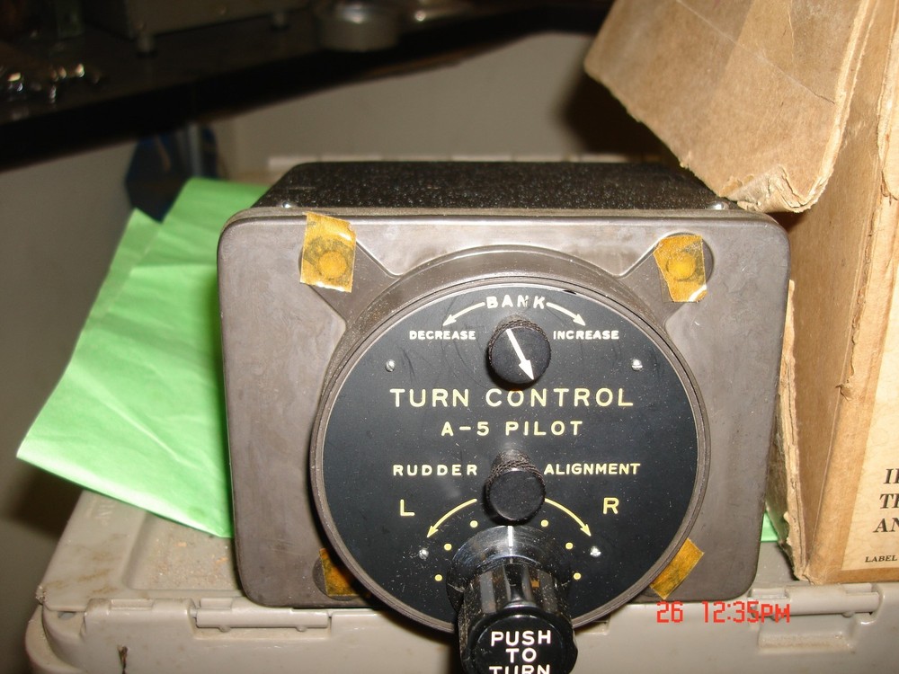 war bird turn controller for type a-5 automatic pilot ac p/n 656113