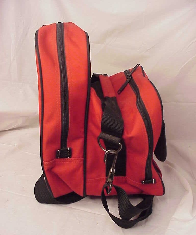 EBONITE RED Single Ball Bag for Shoes has Shoulder Strap & Handle