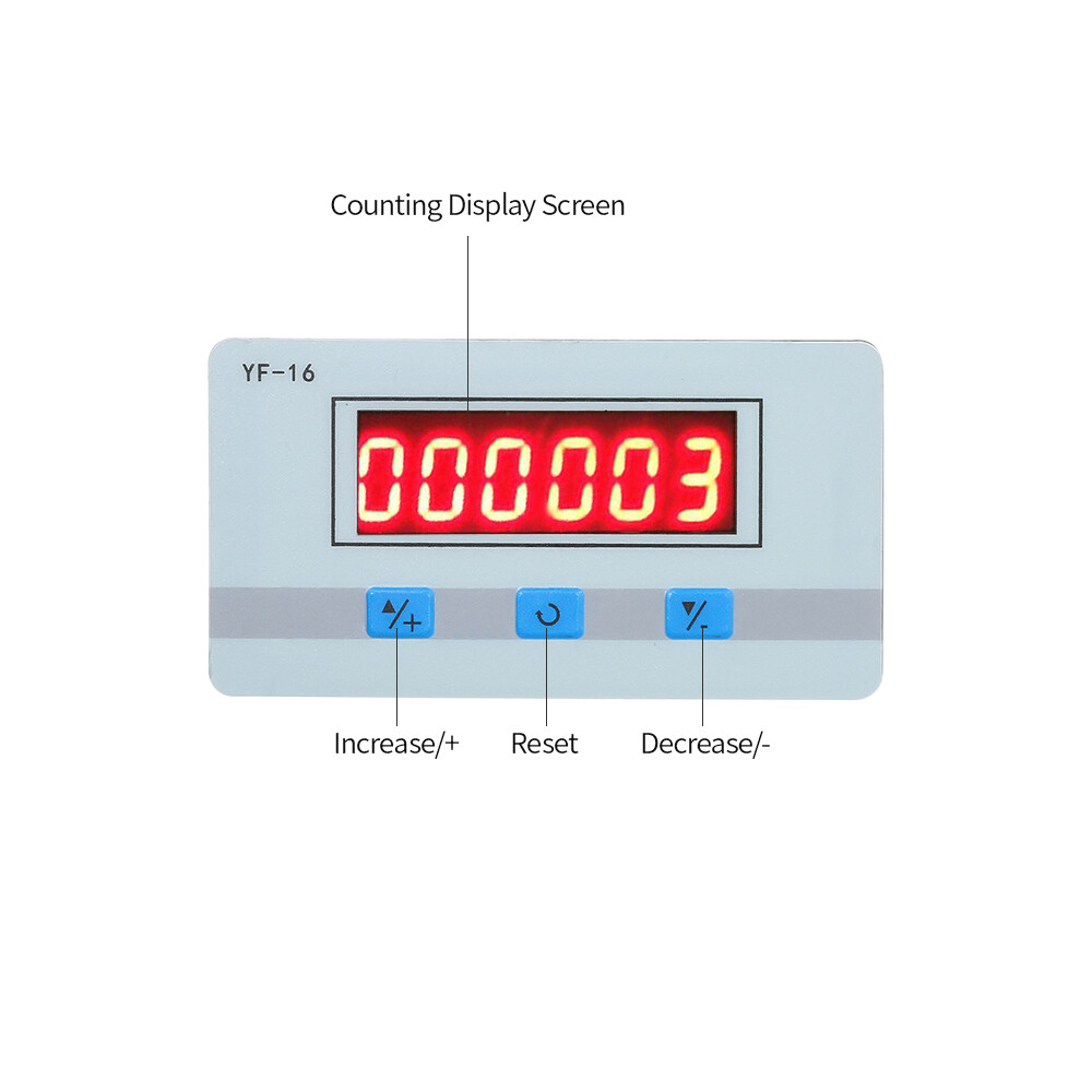 Digital Counter Module Electronic Totalizer with NPN &PNP Signal Interface E2E7