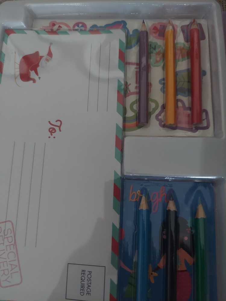 NEW Santa Letter Writing Kit ~ Fun Stuff Inside Ages 5+