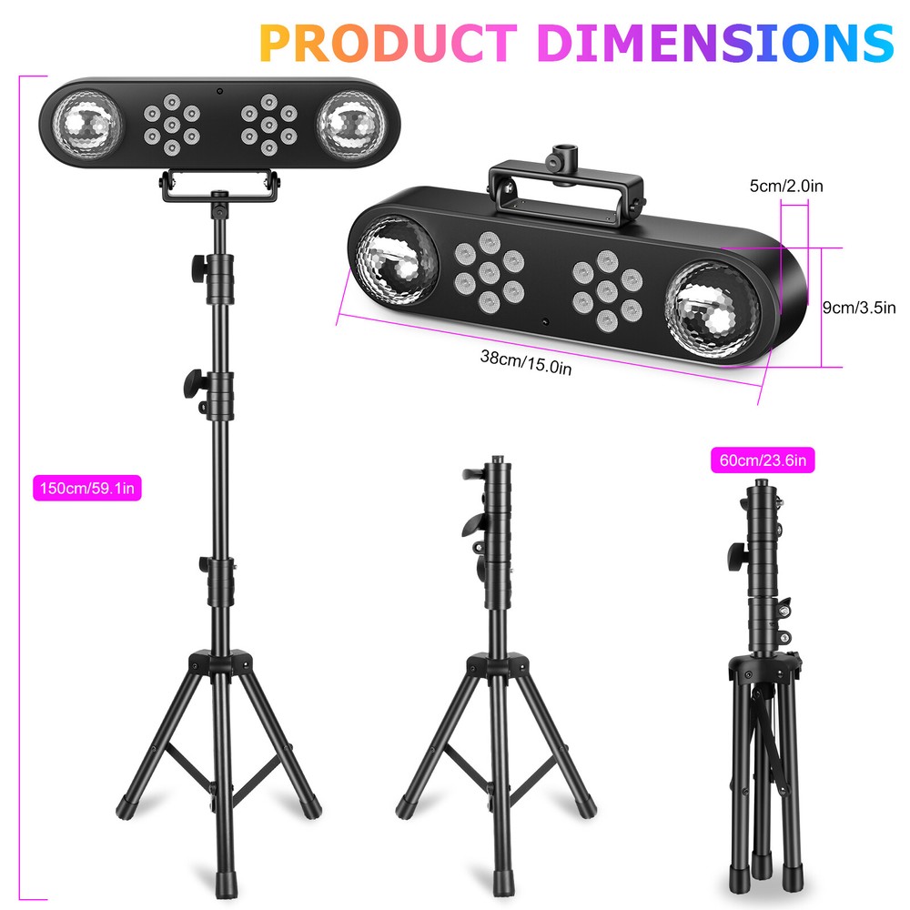 Disco Lights With Stand Telbum Party Bar Light Set Mobile Stage Lighting System