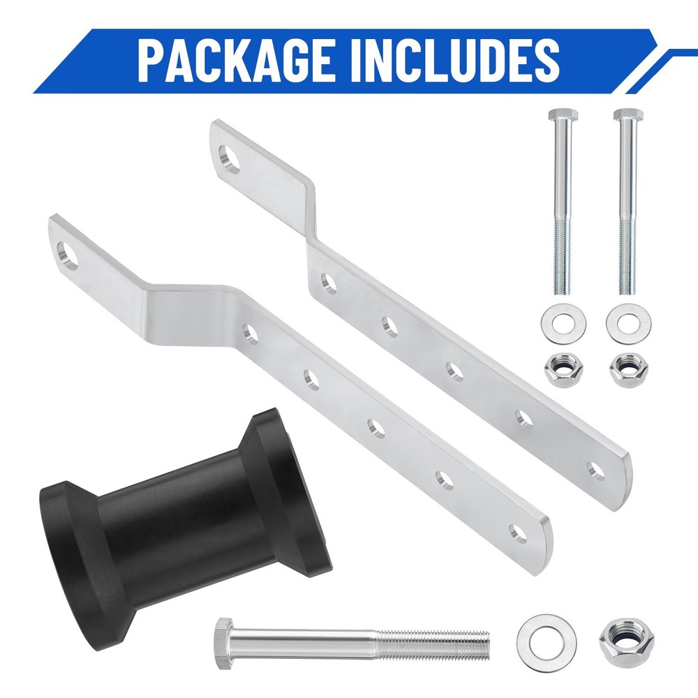 4" Adjustable Tongue Keel Roller Bracket Assembly for 2" Boat Trailer Replace