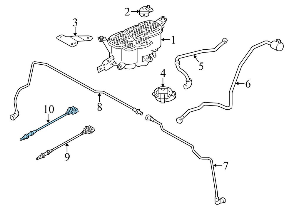 2010-2017 AUDI Q5 8R - Oxygen O2 Sensor - POST CAT Downstream 06F906262P