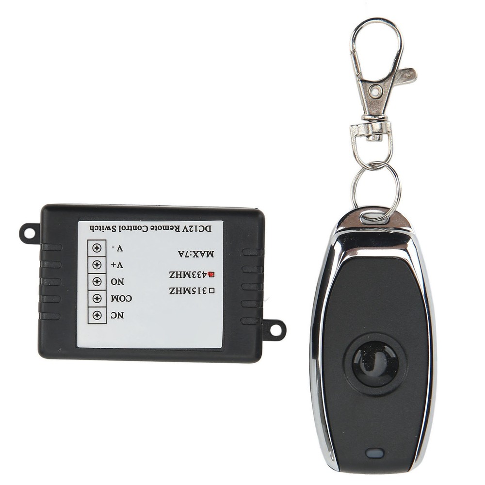 DC12V Remote Control Switch Battery Disconnect Switch Single Button 7A