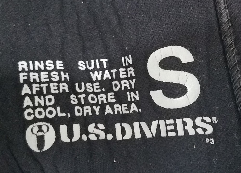 US Divers Wet Suit Navy Blue Tan Size Small S