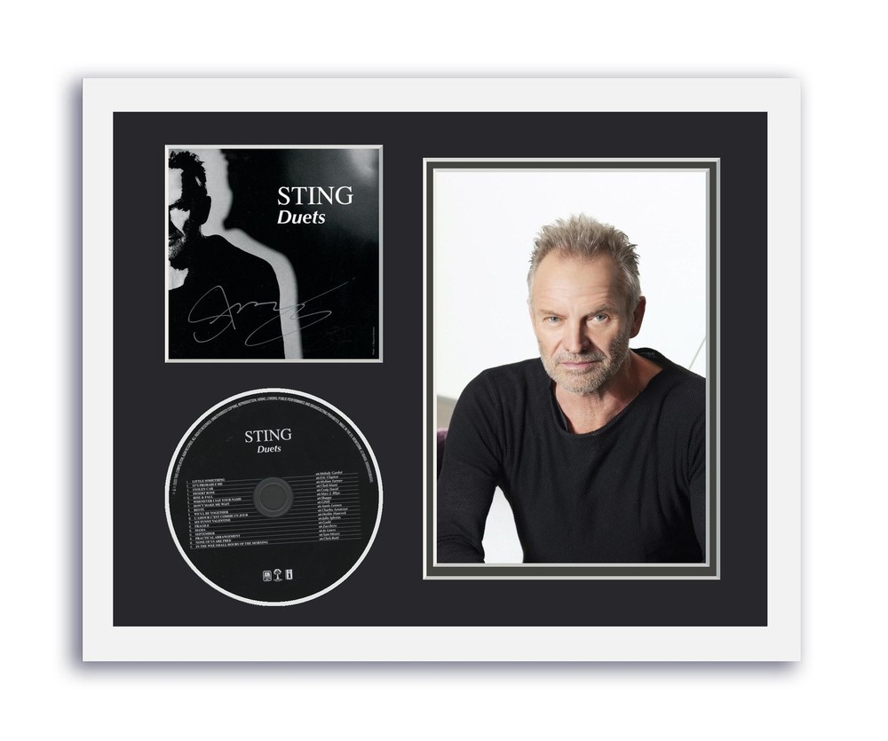 Sting Autographed Signed 11x14 Custom Framed CD Photo Duets ACOA