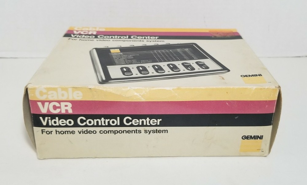 Gemini Cable VCR Video Control Center SC1500 Home Components NIB 6 Input