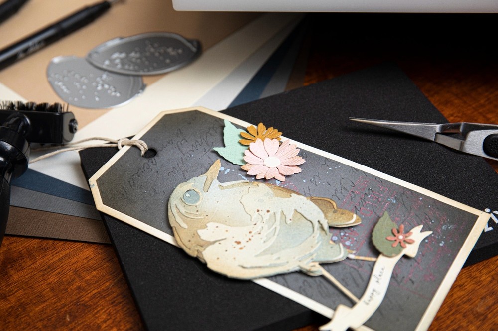 BIRD AND EGG COLORIZE-Sizzix Thinlits Die Set-Tim Holtz Dies-Craft-Robin-665857