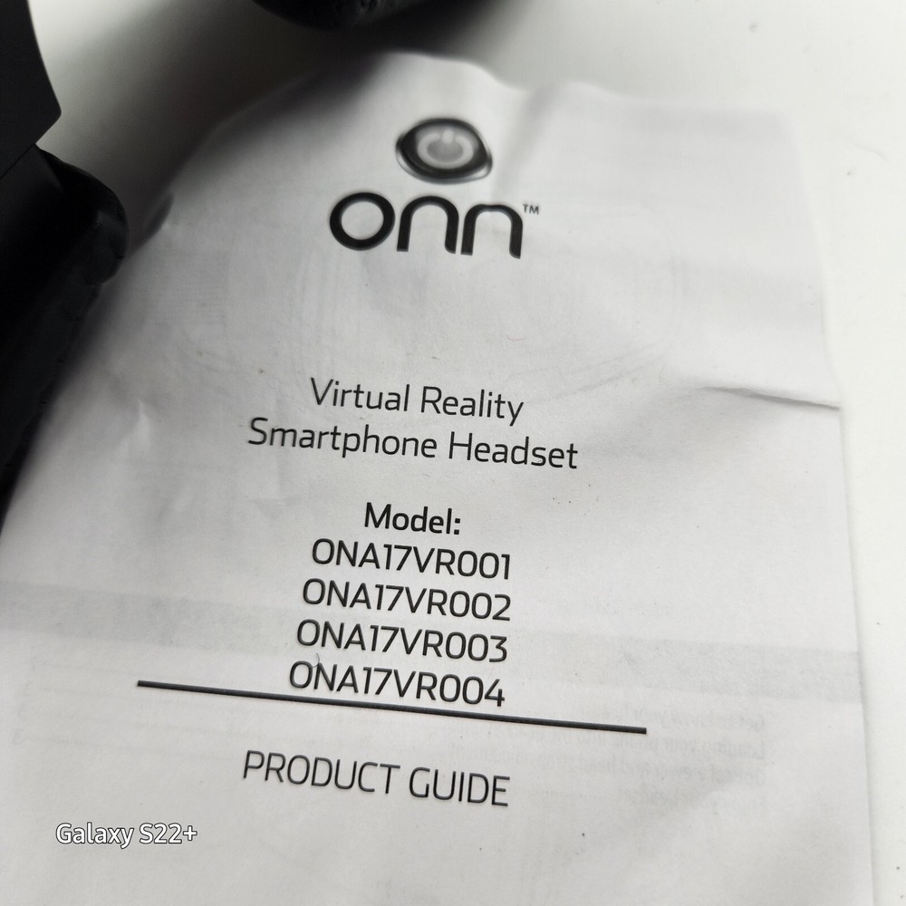 Virtual Reality Smartphone Headset for iPhone or Android #ONA17VR001 ONN