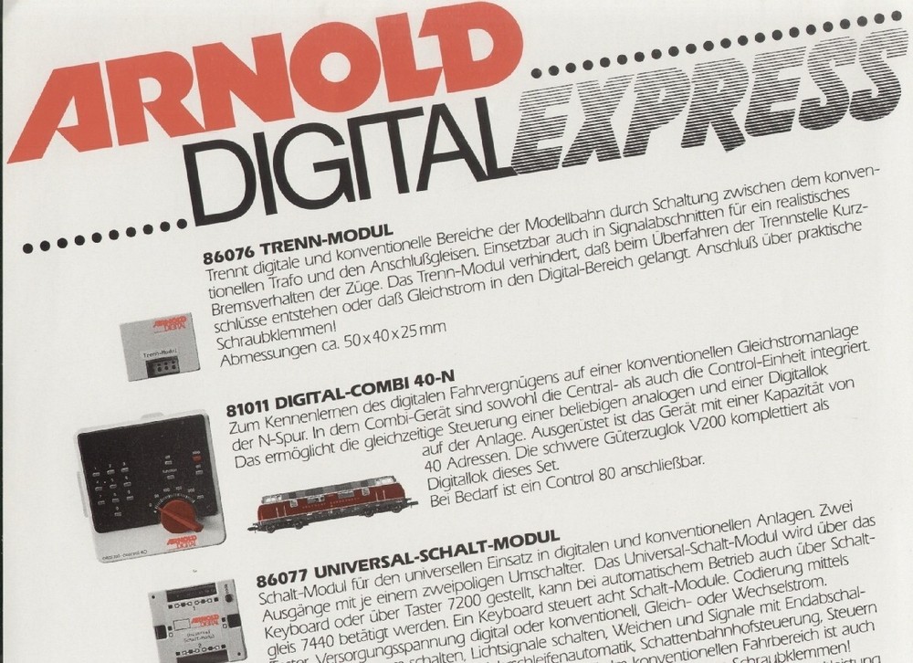 catalogue ARNOLD 1990 DIGITAL EXPRESS D aa