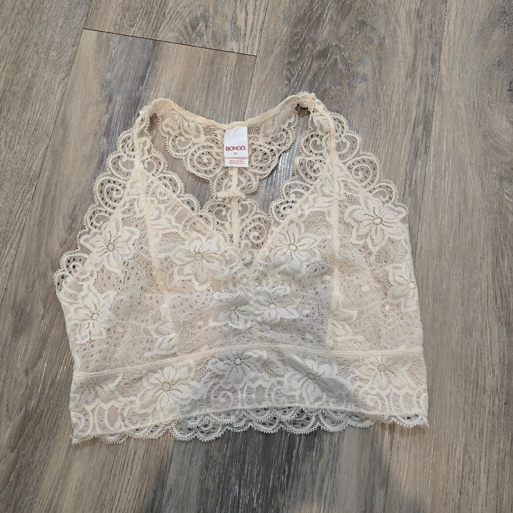 Floral Lace Bongo Bralette Medium