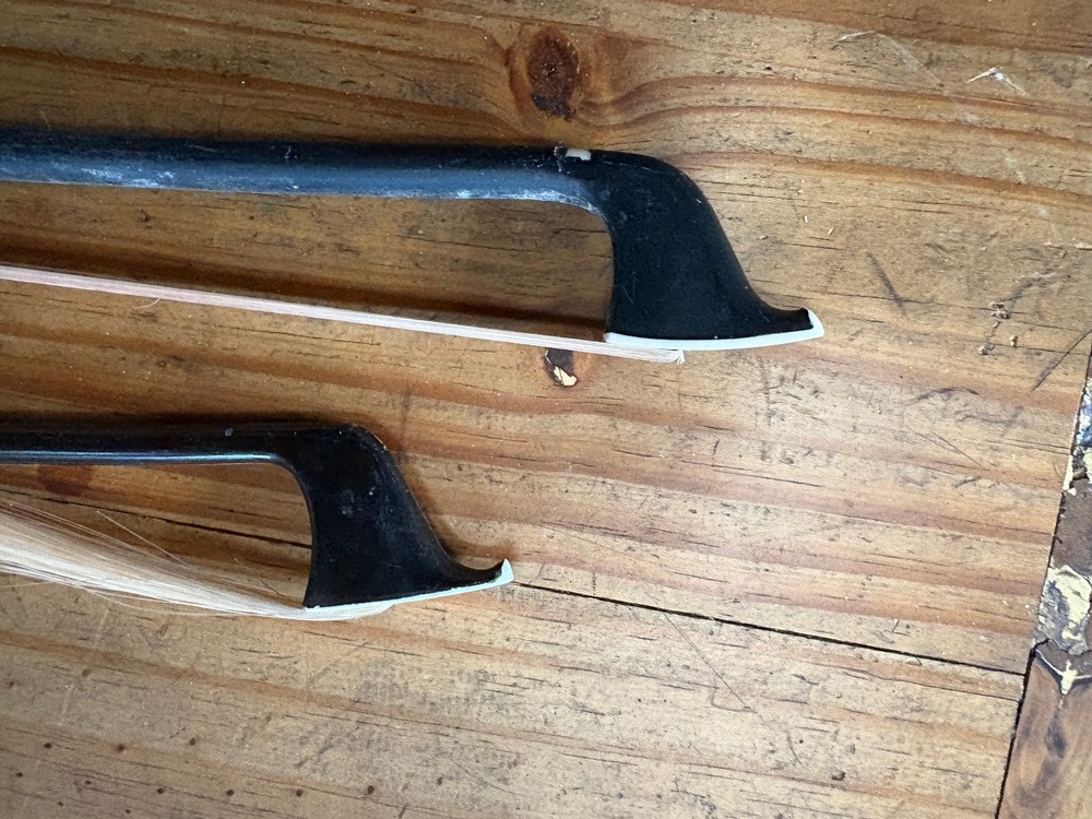 Two Vintage Cello Bows For Restoration
