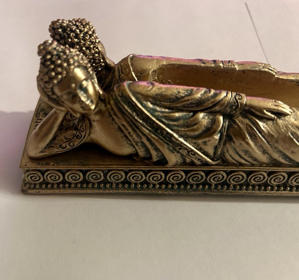 Bronzed Buddha Double Sided Incense Burner