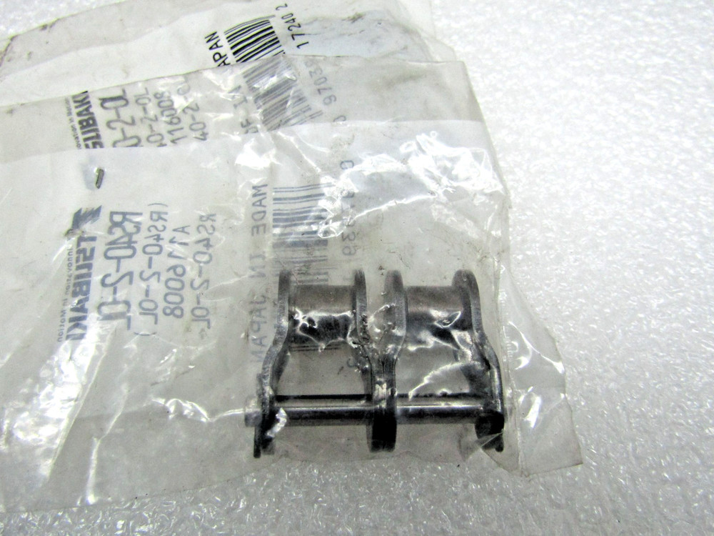 (Lot of 2) 40-2 Roller Chain Offset Link