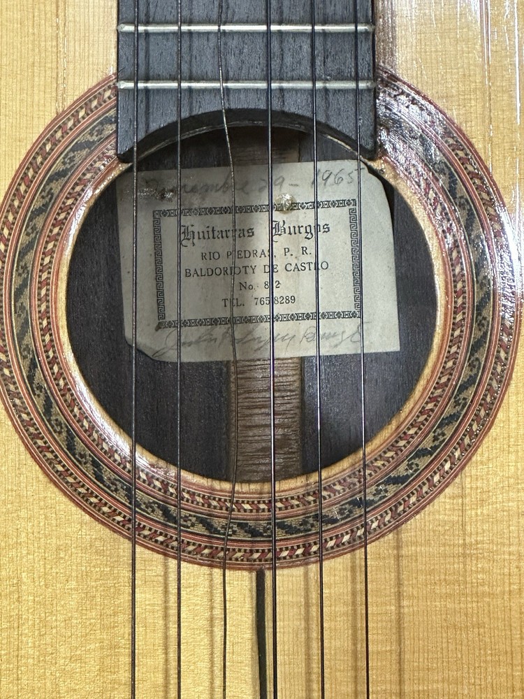 1965 Guitarras Burgos Classical Guitar