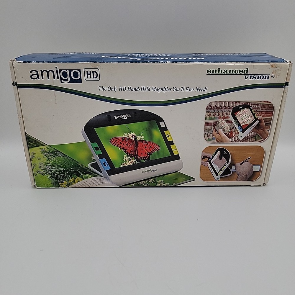Amigo HD Enhanced Vision Magnifier Color 7" Handheld Reader UNTESTED