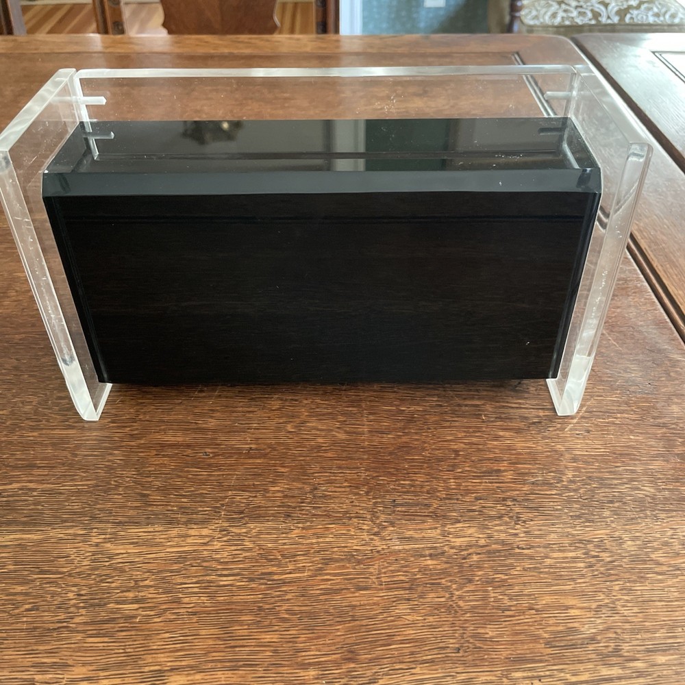 Vintage MCM Lucite Tissue Box