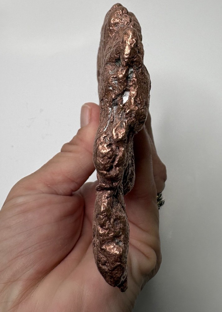 Pure Solid Native Michigan Copper Specimen Keweenaw Peninsula Display Mineral