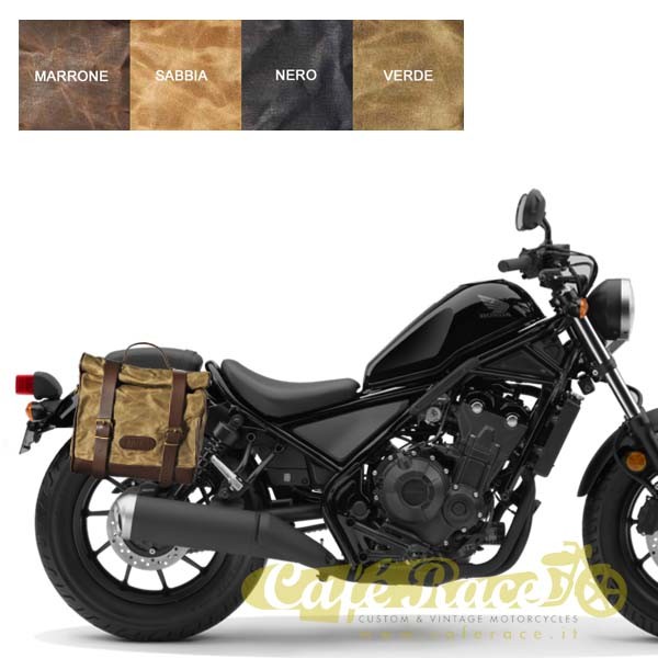 Honda Rebel 500 Brown Quick Release Small Left Bag Kit