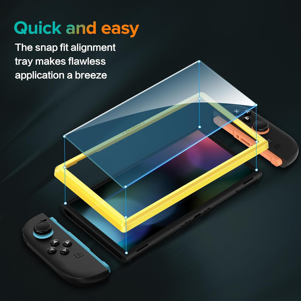 Ivoler 4-Pack Tempered Glass Screen Protector Designed for Nintendo Switch 2 202