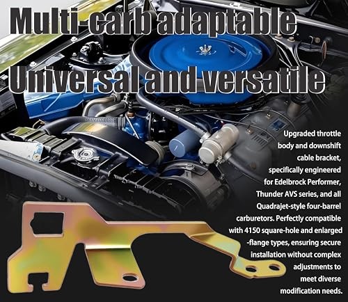 2 Pack 157313 Throttle Cable Bracket and Kickdown Cable Bracket For Edelbrock
