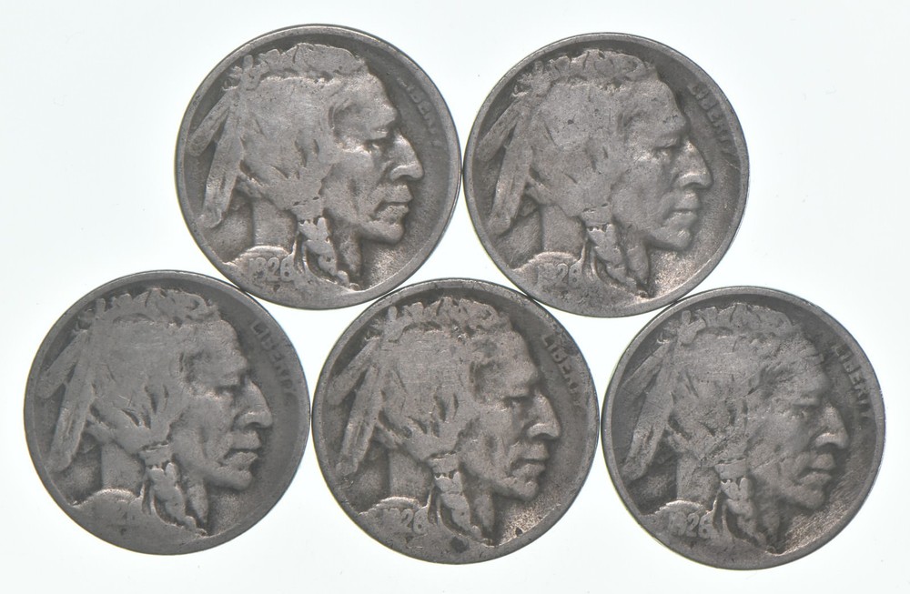 1926-D Indian Head Buffalo Nickel Average Circ