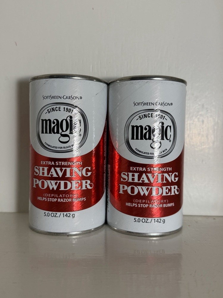 Magic Shaving Powder, Extra Strength - SoftSheen-Carson 5oz - 2 Cans