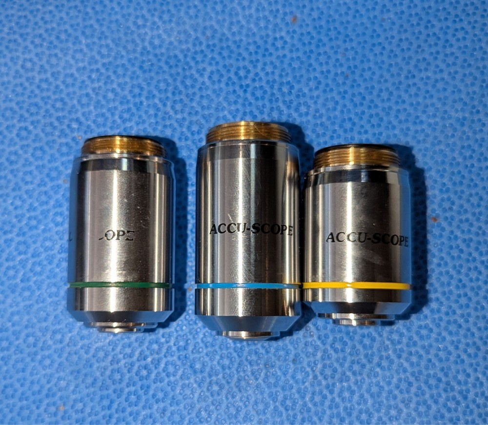 ACCU-SCOPE Observation/Teaching Microscope with THREE(x3) Objectives