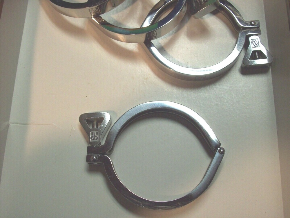 SANITARY FERULE CLAMP 4" STAINLESS SINGLE PIN TYPE