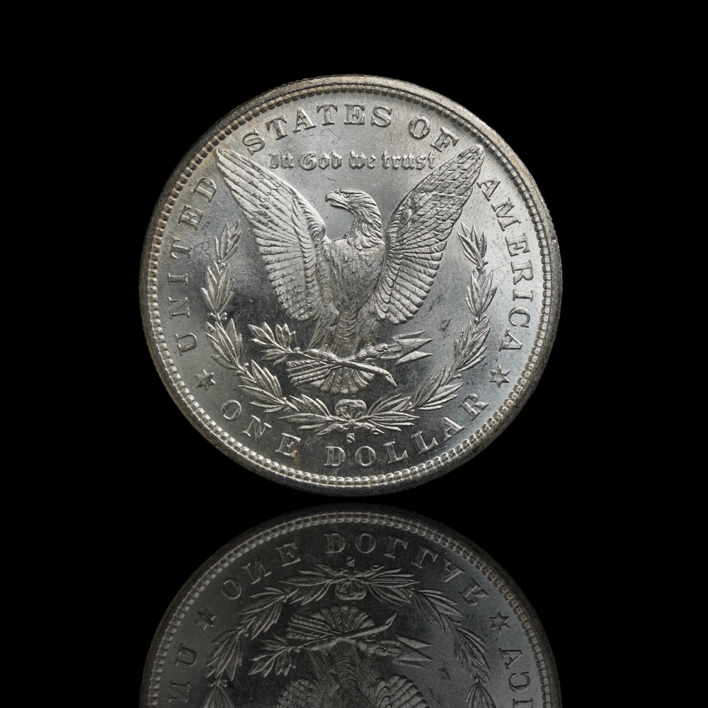 1881 S Morgan Silver Dollar BU MS Toned